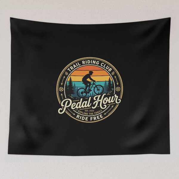 Item preview, Trail Riding Club Pedal Hour Est. 2023 Explore The Trails Ride Free Mountain Biking Rider designed and sold by PopStars1993.