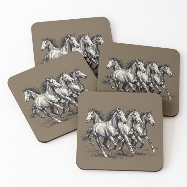 Item preview, Copy of Wild Horses Running Vintage Equestrian Western designed and sold by w66aboo.