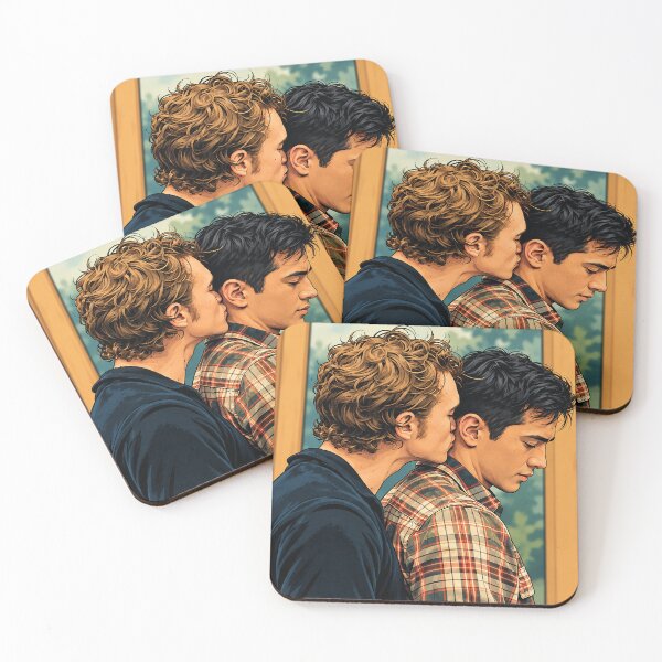 Item preview, Beso entre Shane (Hudson Williams) e Ilya (Connor Storrie) de Heated Rivalry - Fan art designed and sold by PopCultureAndStuff.