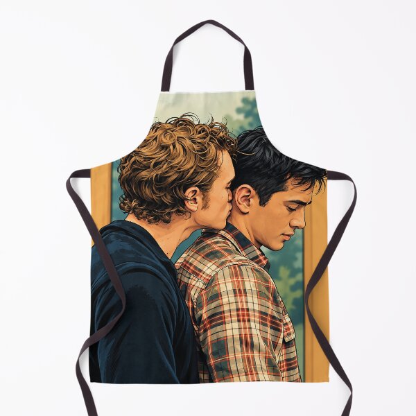 Item preview, Kiss between Shane (Hudson Williams) and Ilya (Connor Storrie) from Heated Rivalry - Fan art designed and sold by PopCultureAndStuff.