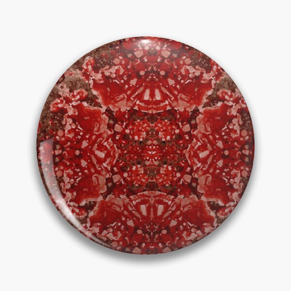 Item preview, Vanadinite Red Brown Symmetrical Mineral Pattern designed and sold by ArtDesignTp.