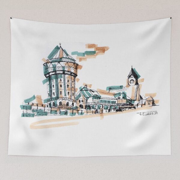Item preview, Illustration of Metz train station in Lorraine designed and sold by Art-Flucie.