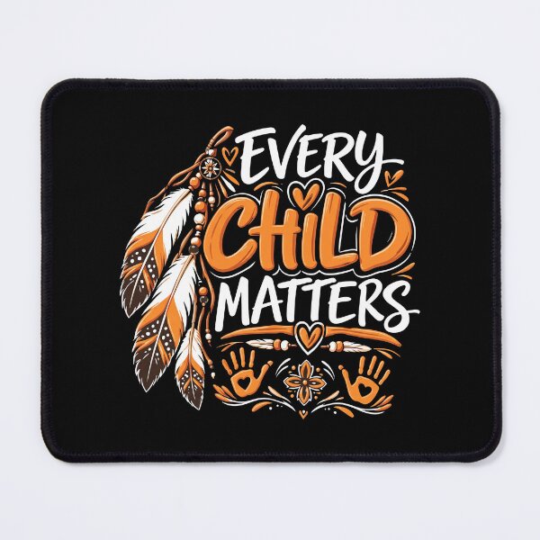 Item preview, Every Child Matters Feathers Hearts Handprints Orange Illustration designed and sold by thedoodlevault.