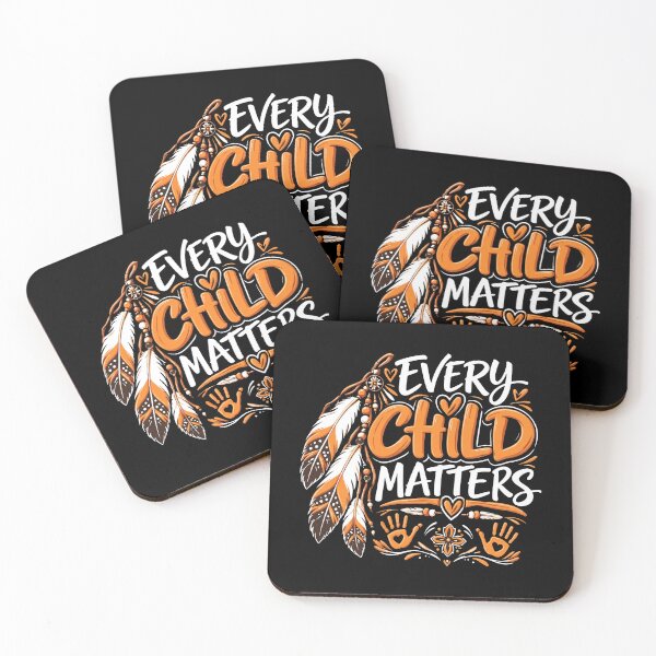 Item preview, Every Child Matters Feathers Hearts Handprints Orange Illustration designed and sold by thedoodlevault.