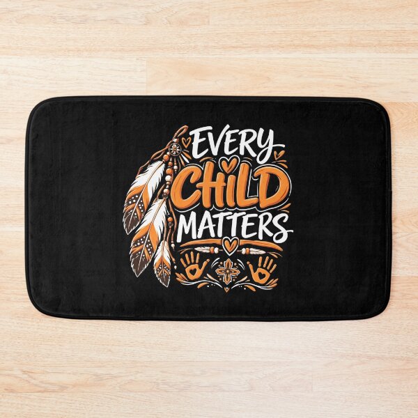 Item preview, Every Child Matters Feathers Hearts Handprints Orange Illustration designed and sold by thedoodlevault.