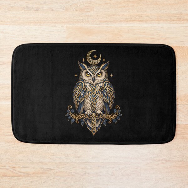 Item preview, Celtic owl under the crescent moon designed and sold by lAnJefurtifeu.