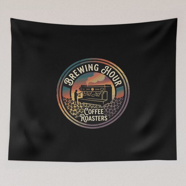 Item preview, Brewing Hour Coffee Roasters Barista Coffee Lover Espresso Drinker designed and sold by PopStars1993.