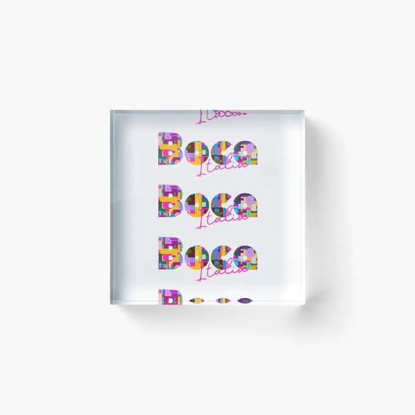 Item preview, Boca, Novara, Italia, diseño tipográfico colorido para viajeros designed and sold by Wanderful-roads.