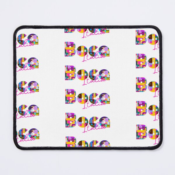 Item preview, Boca, Novara, Italy, Italia, colorful typography design for travellers designed and sold by Wanderful-roads.