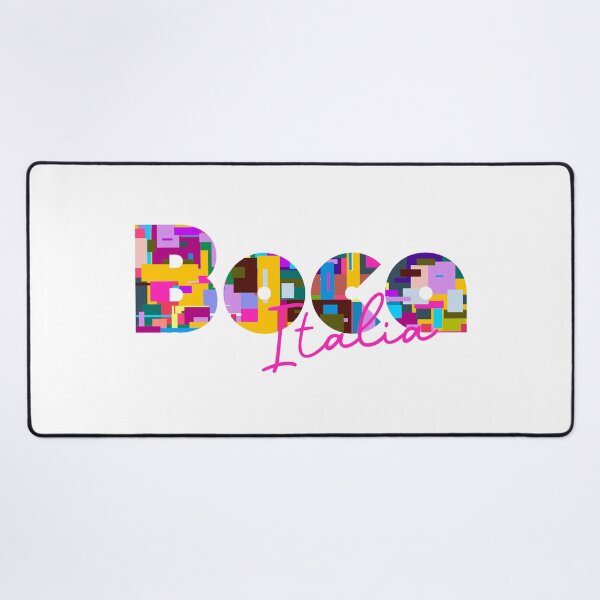 Item preview, Boca, Novara, Italy, Italia, colorful typography design for travellers designed and sold by Wanderful-roads.