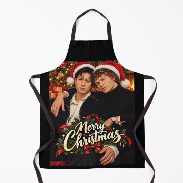 Item preview, Merry Christmas from Shane (Hudson Williams) and Ilya (Connor Storrie) of Heated Rivalry - Fan art designed and sold by PopCultureAndStuff.