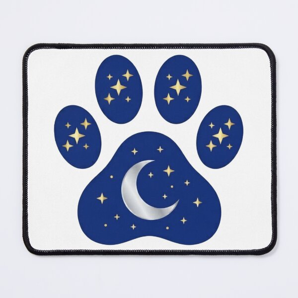Item preview, Silver Moon Footprint and Golden Stars - Simplicity Collection designed and sold by Goodthingstree.