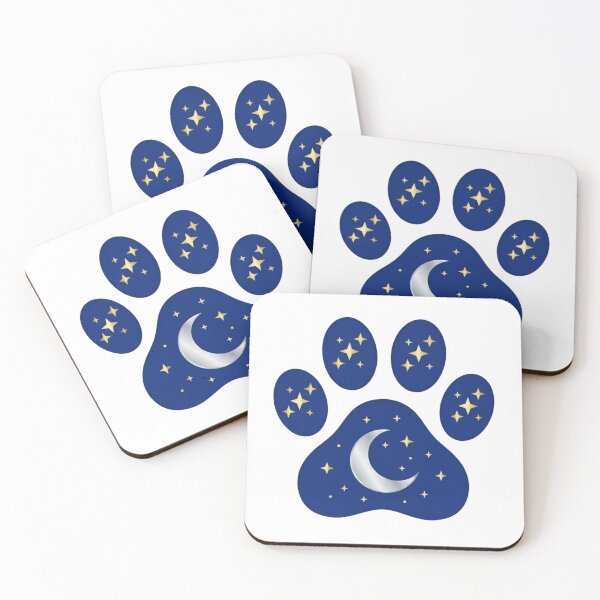 Item preview, Silver Moon Footprint and Golden Stars - Simplicity Collection designed and sold by Goodthingstree.