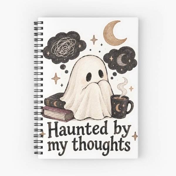 Item preview, Haunted by my toughts | Aesthetic Sticker designed and sold by AlxMn.