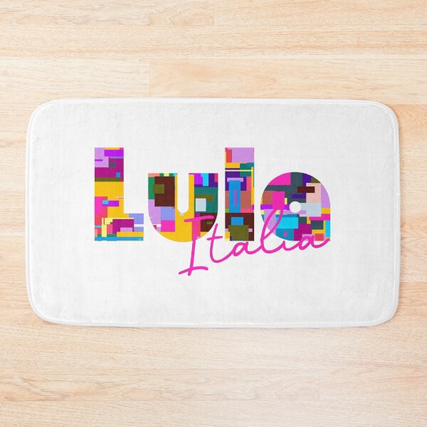 Item preview, Lula, Nuoro, Italy, Italia, colorful typography design for travellers designed and sold by Wanderful-roads.
