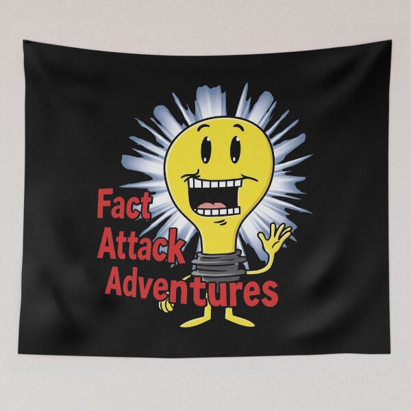 Item preview, Lightbulb Fact Attack Adventures designed and sold by thedoodlevault.