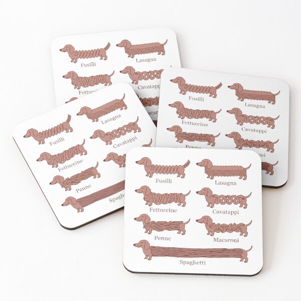 Item preview, Pasta-Pups-Funny-Dachshund-Italian-Food-Dog designed and sold by w66aboo.