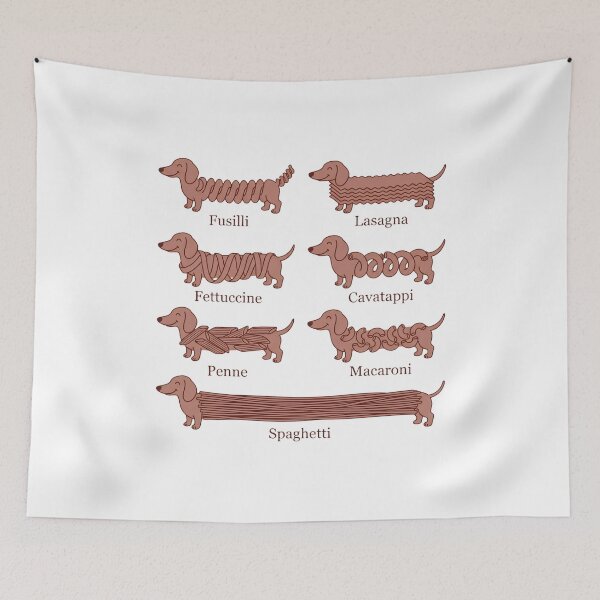 Item preview, Pasta-Pups-Funny-Dachshund-Italian-Food-Dog designed and sold by w66aboo.