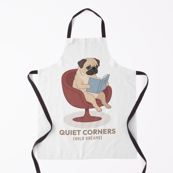 Item preview, Cozy Pug Reading Book Vintage Aesthetic designed and sold by COZY VINTAGE animal.