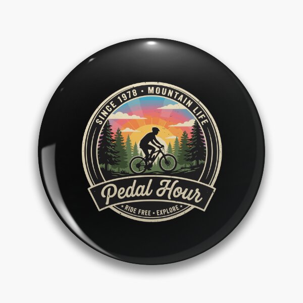 Item preview, Pedal Hour Since 1978 Mountain Life Ride Free Explore Mountain Biker Cyclist Outdoor Adventure designed and sold by PopStars1993.