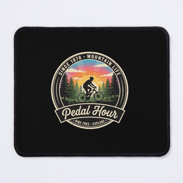 Item preview, Pedal Hour Since 1978 Mountain Life Ride Free Explore Mountain Biker Cyclist Outdoor Adventure designed and sold by PopStars1993.