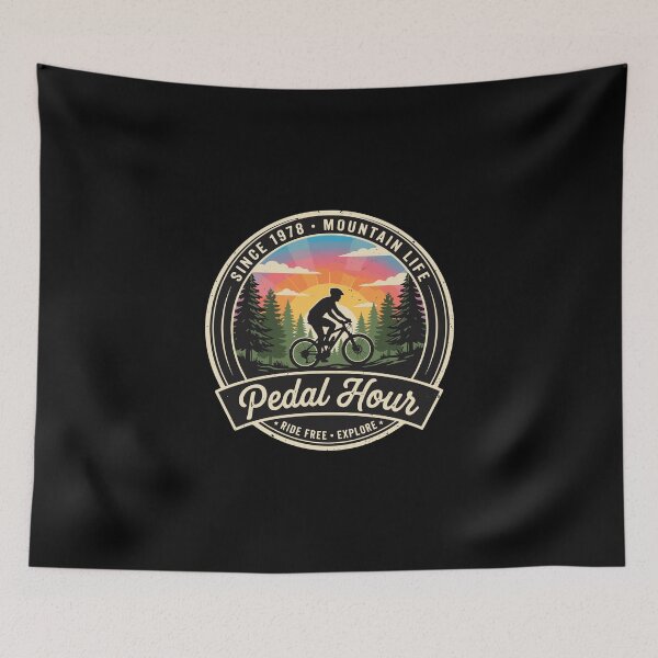 Item preview, Pedal Hour Since 1978 Mountain Life Ride Free Explore Mountain Biker Cyclist Outdoor Adventure designed and sold by PopStars1993.