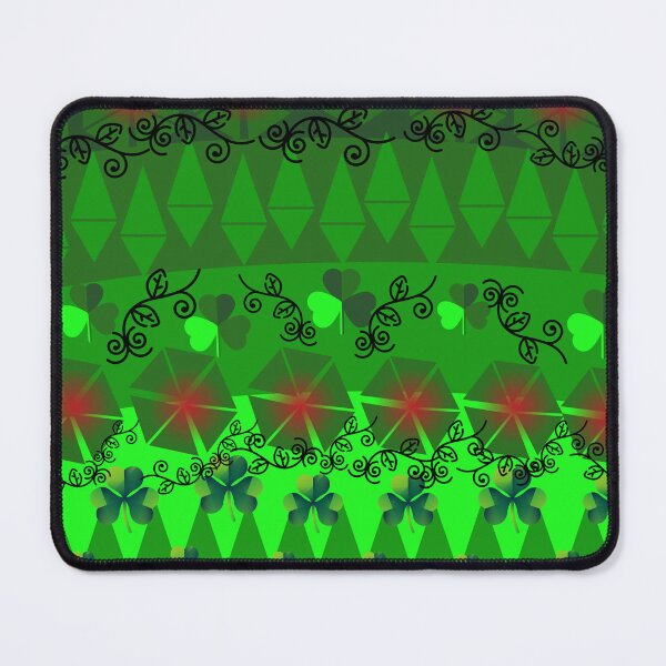 Item preview, Green Geometric Damask and Vine Pattern designed and sold by MTNADJE.