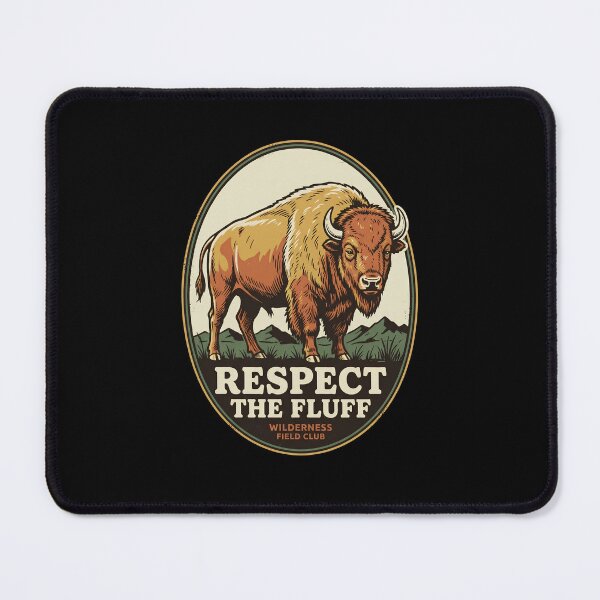 Item preview, Respect The Fluff Vintage Bison Buffalo Wilderness Field Club designed and sold by VinsendDraconi.