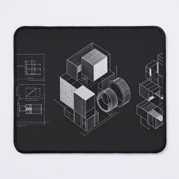 Item preview, Brutalist Architectural Blueprint designed and sold by BlueBerry45.