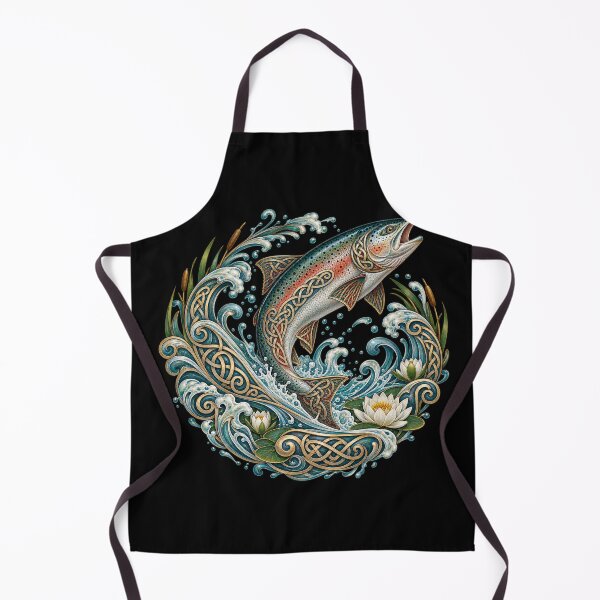 Item preview, Celtic salmon in the river's meanders designed and sold by lAnJefurtifeu.