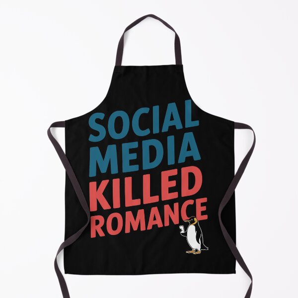 Item preview, Social Media Killed Romance Funny Penguin Relationship Gift designed and sold by SkymarArt.