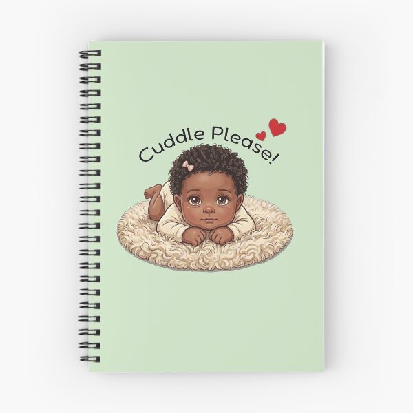 Item preview, Dark Skin Baby Girl Gift Cuddle Please designed and sold by The-NOKU-Co.