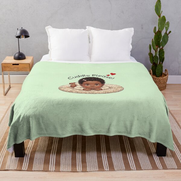 Item preview, Dark Skin Baby Girl Gift Cuddle Please designed and sold by The-NOKU-Co.