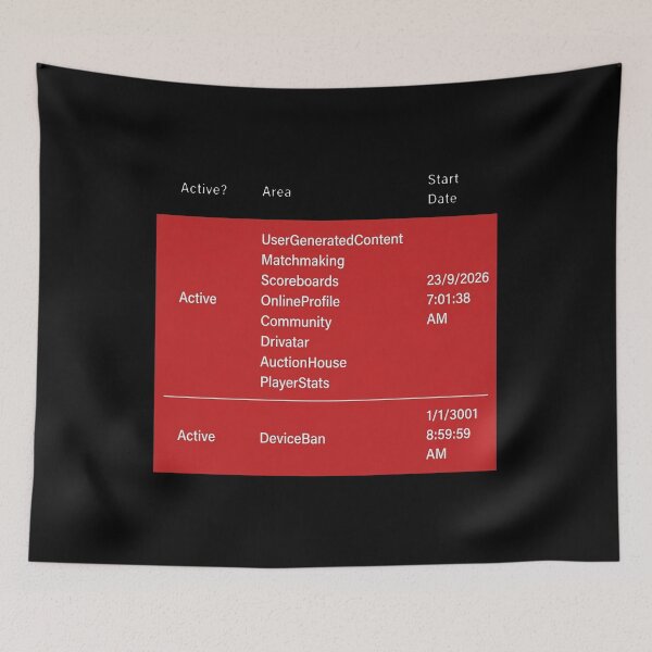Item preview, Forza Horizon 6 Device Ban Screen designed and sold by thedoodlevault.