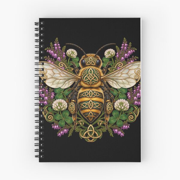 Item preview, Celtic bee among heather and clover designed and sold by lAnJefurtifeu.