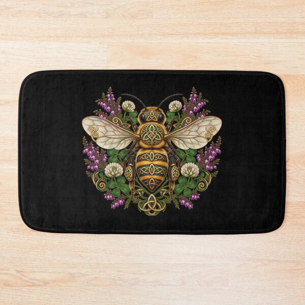 Item preview, Celtic bee among heather and clover designed and sold by lAnJefurtifeu.