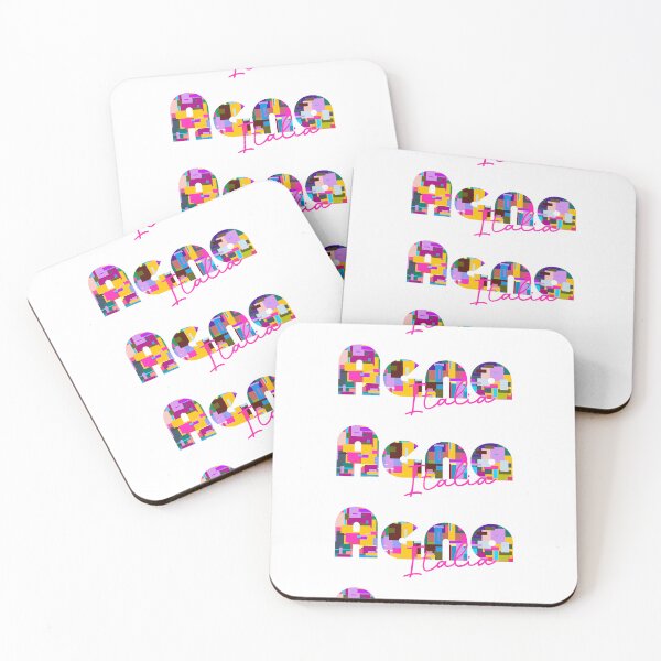 Item preview, Agna, Padova, Italy, Italia, colorful typography design for travellers designed and sold by Wanderful-roads.