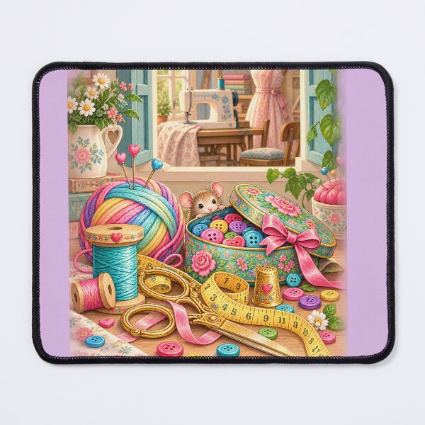 Item preview, Vintage and Charming Sewing Room – Lavender designed and sold by JessouArt.