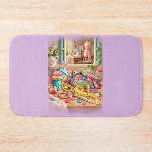 Item preview, Vintage and Charming Sewing Room – Lavender designed and sold by JessouArt.
