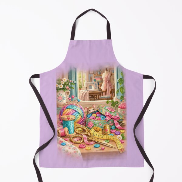 Item preview, Vintage and Charming Sewing Room – Lavender designed and sold by JessouArt.