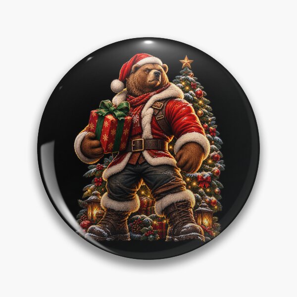 Item preview, Santa Bear Christmas Strong Bear Holiday Gift designed and sold by Ach&Koor.