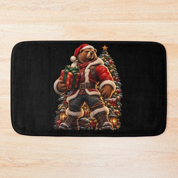 Item preview, Santa Bear Christmas Strong Bear Holiday Gift designed and sold by Ach&Koor.