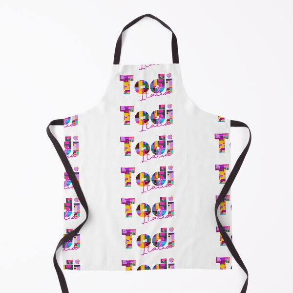 Item preview, Todi, Perugia, Italy, Italia, colorful typography design for travellers designed and sold by Wanderful-roads.