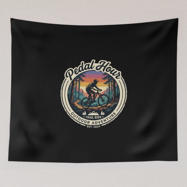 Item preview, Pedal Hour Trail Ride Outdoor Adventure Mountain Biking Cyclist designed and sold by PopStars1993.
