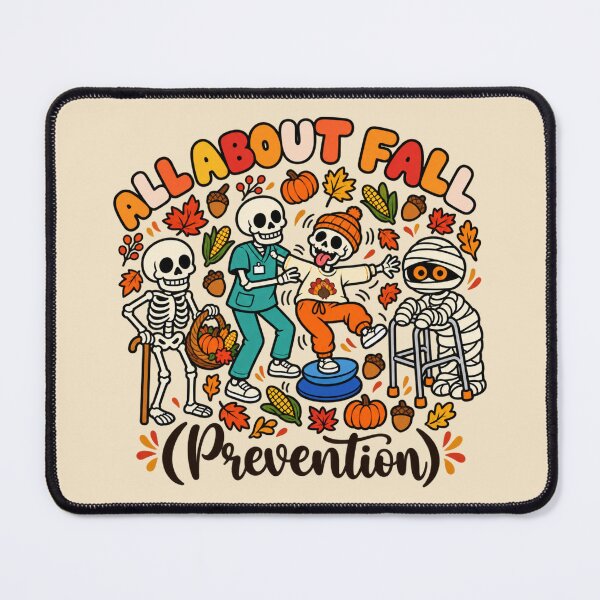 Item preview, All About Fall Prevention Thanksgiving Skeleton Rehab Humor designed and sold by AmiGraph.
