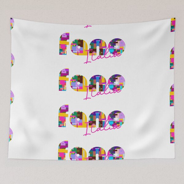 Item preview, Fano, Pesaro e Urbino, Italy, Italia, colorful typography design for travellers designed and sold by Wanderful-roads.