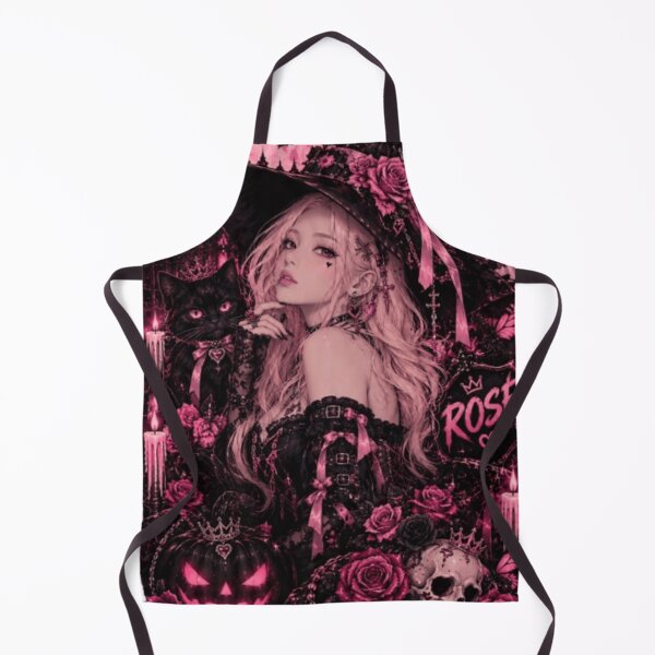 Item preview, Rosé Halloween Anime Witch – Pink Gothic K-Pop Fan Art designed and sold by storeAC.