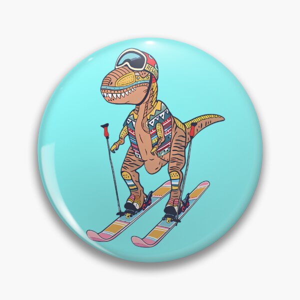 Item preview, Retro Skiing T-Rex Dinosaur designed and sold by Structure-Blue.