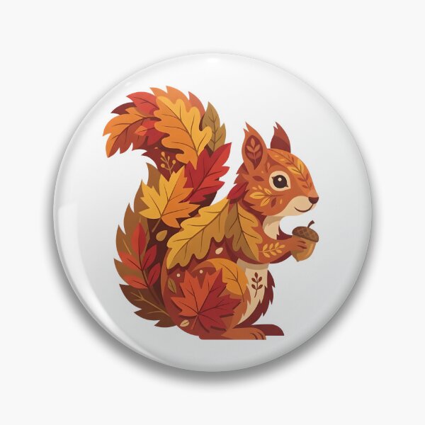 Item preview, Squirrel in fall outfit - Autumn design animals designed and sold by ParadoxParadox.
