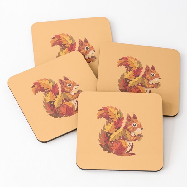 Item preview, Squirrel in fall outfit - Autumn design animals designed and sold by ParadoxParadox.